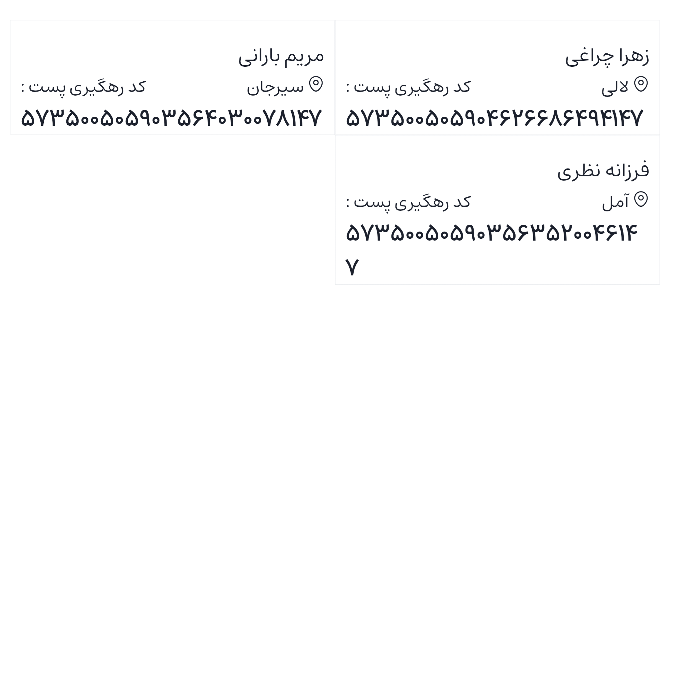 ارسالی های 1405/02/28