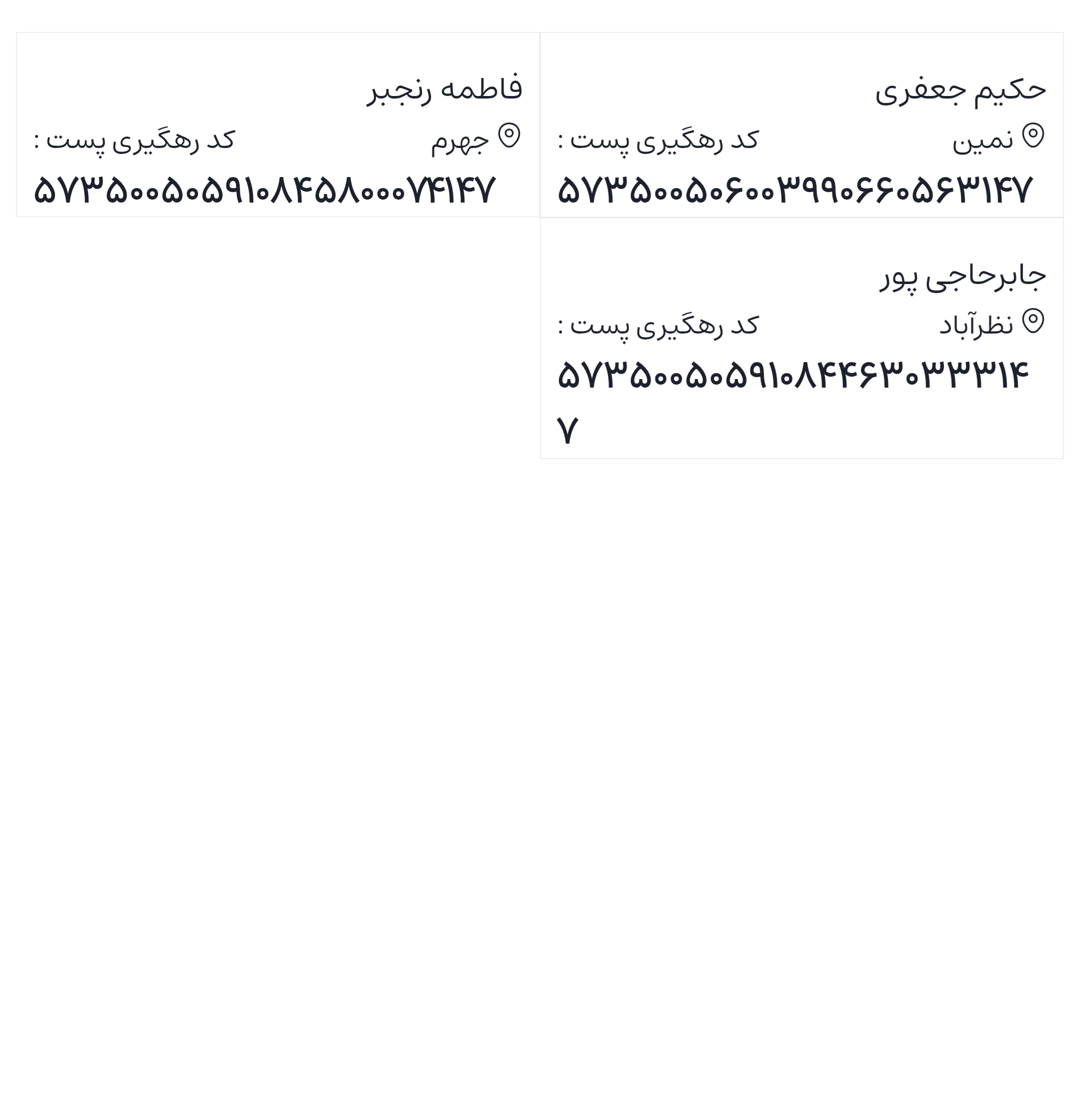 ارسالی های 1405/02/29