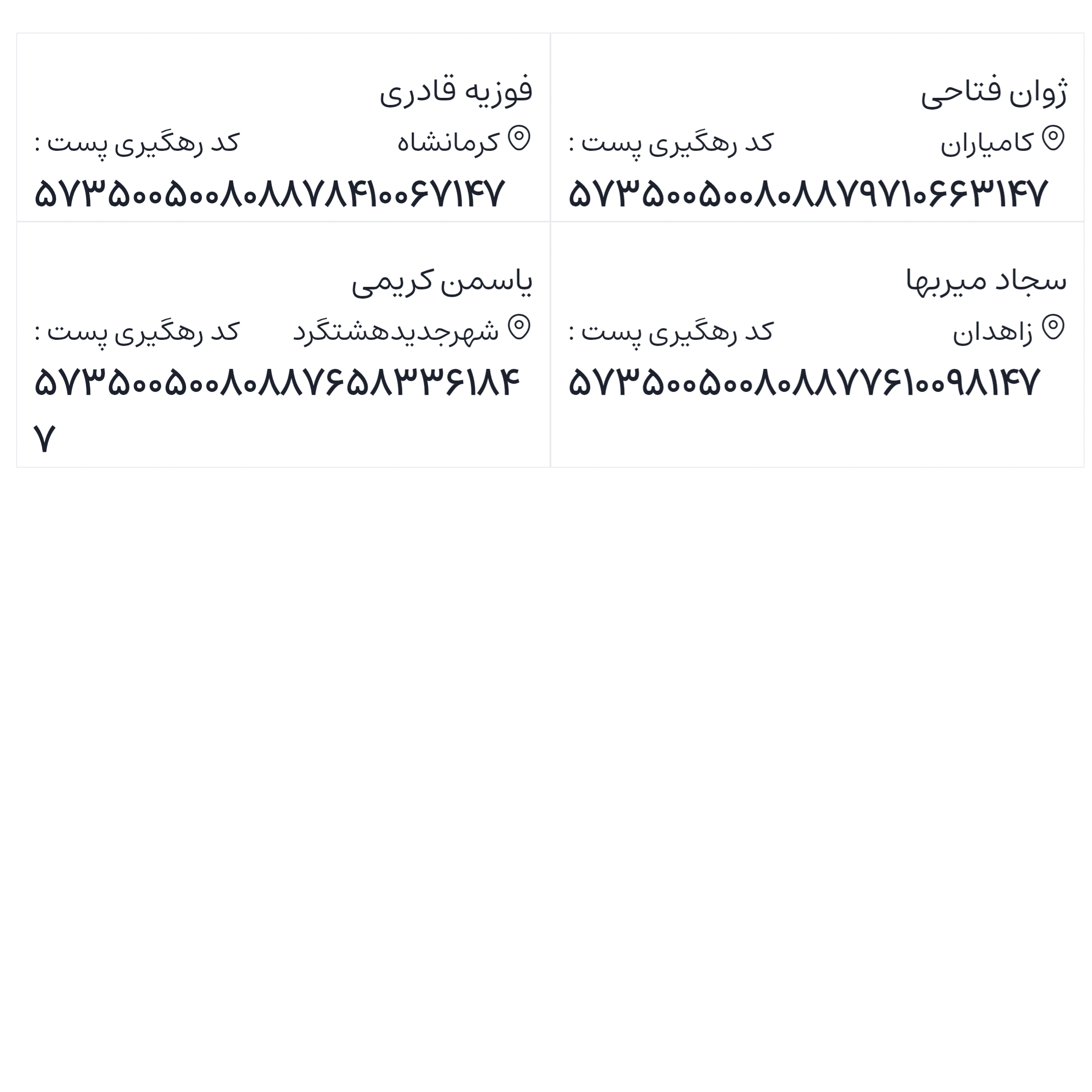 ارسالی های 1405/01/09