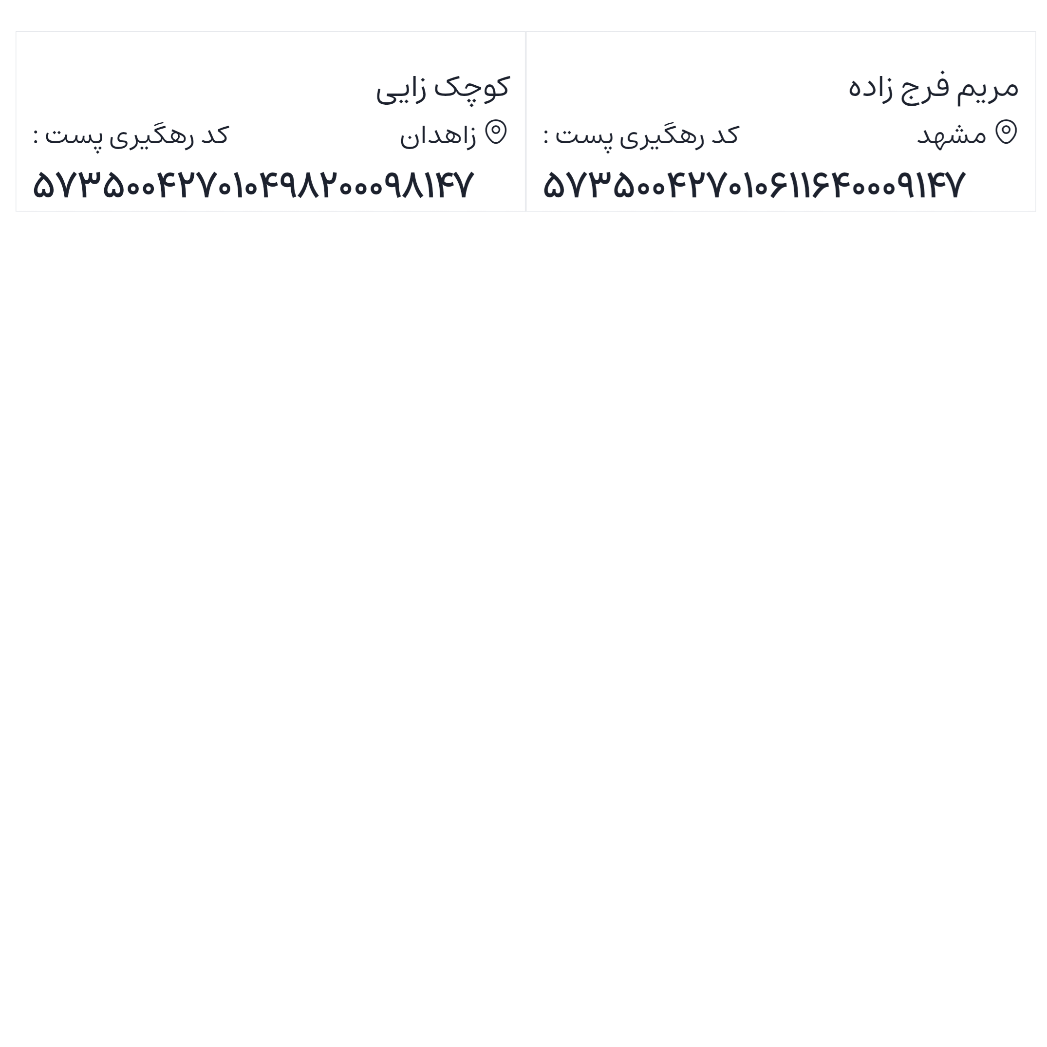 ارسالی های 1404/09/24