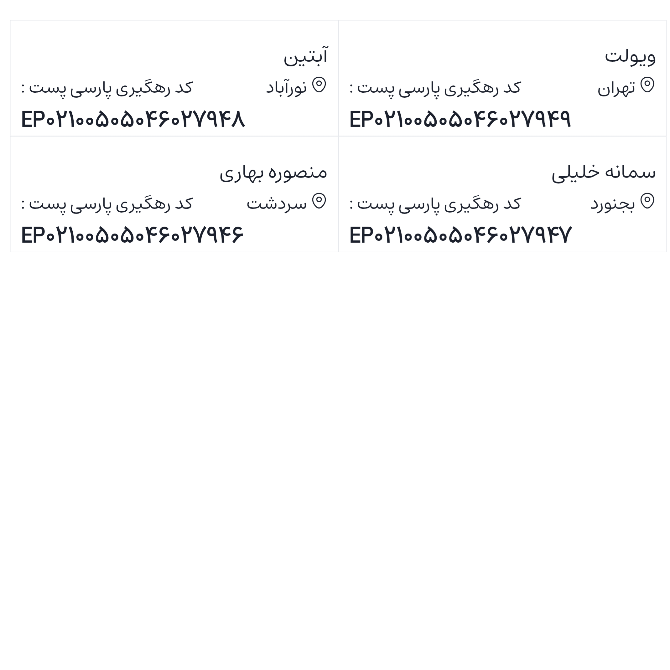 ارسالی های 1405/05/05