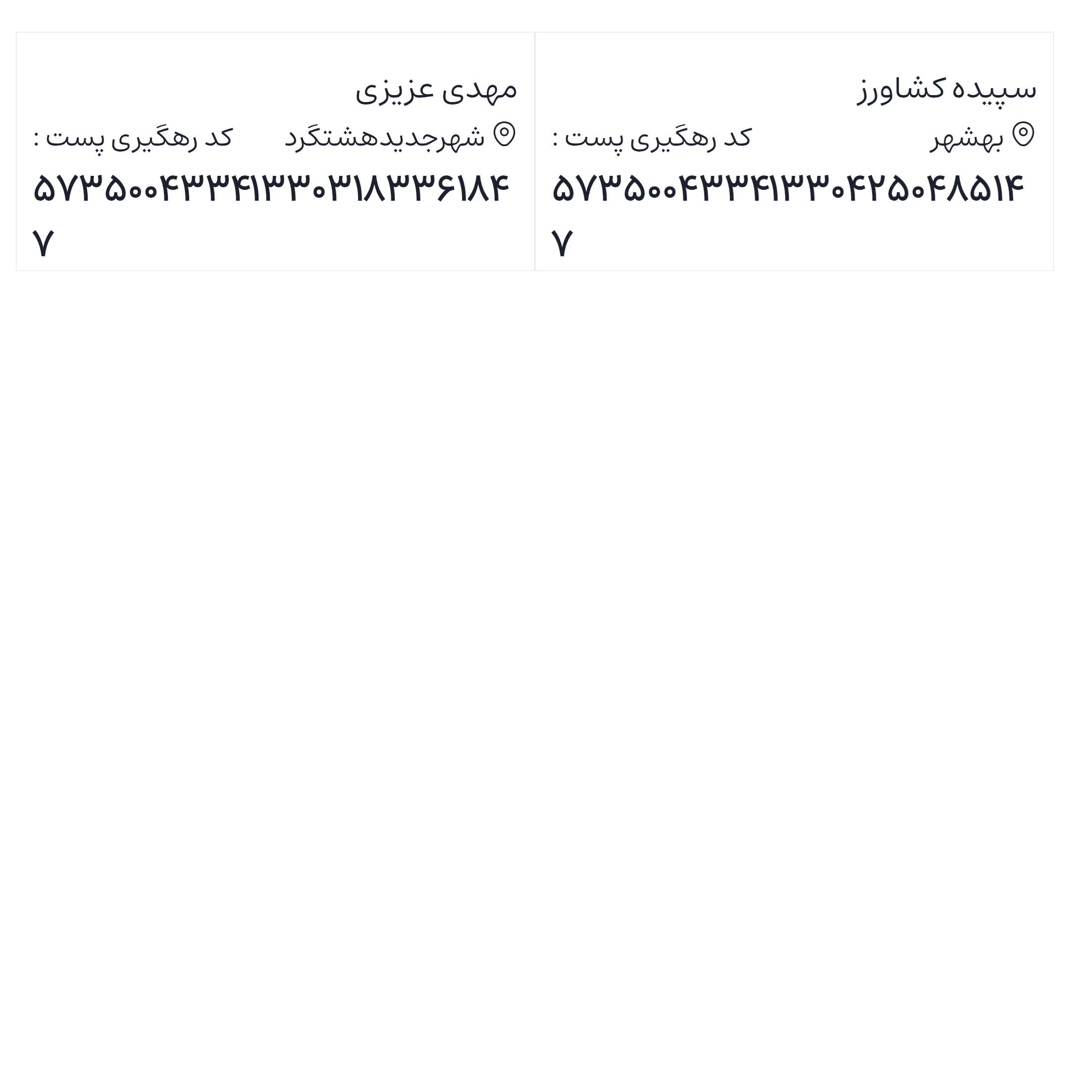 ارسالی های 1404/11/29