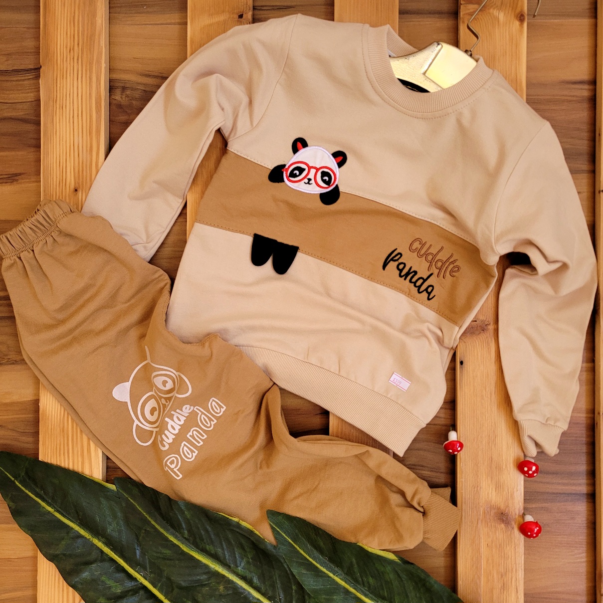 بلوز شلوار بچگانه پاندا پنبه